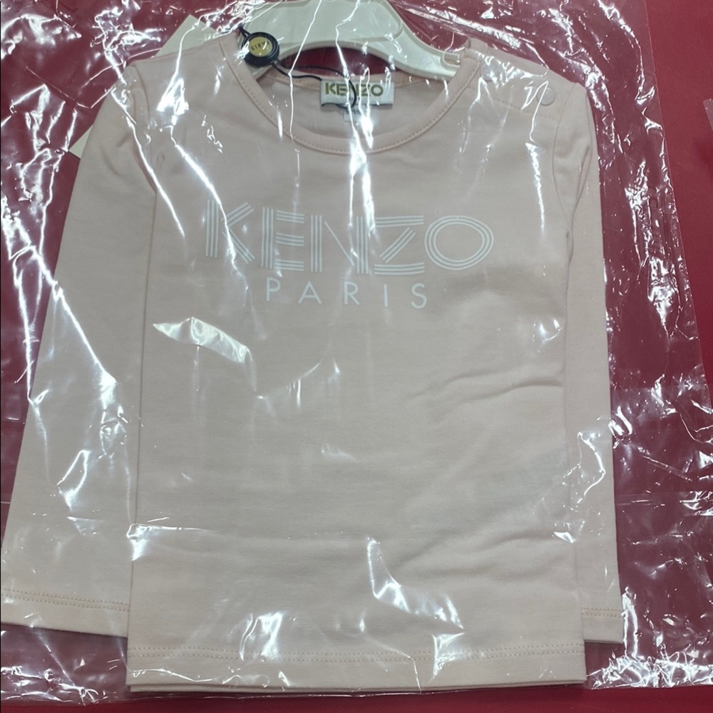 Kenzo Kids Pink Long Sleeve Shirt 18 months